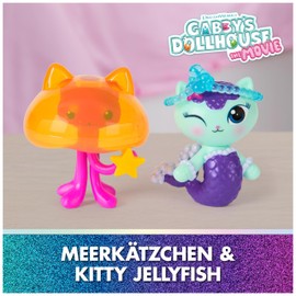 Gabby's Dollhouse: The Movie - Memories & Kitty Jellyfish Toy Figures with 2 Accessories, for Children Aged 3 and Up