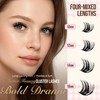 LASHVIEW Cluster Lashes 144Pcs D Curl Lash Clusters Natural Fluffy