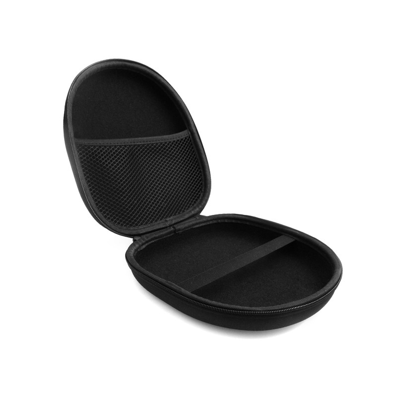 System-S Shock-proof cable protection zip case for headphones in black