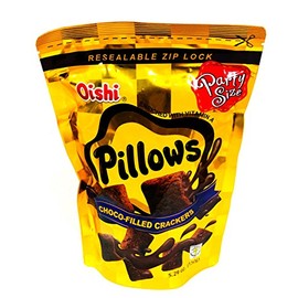 Oishi Pillows Choco-Filled Crackers Party Size, 5.29 oz, 3 packs