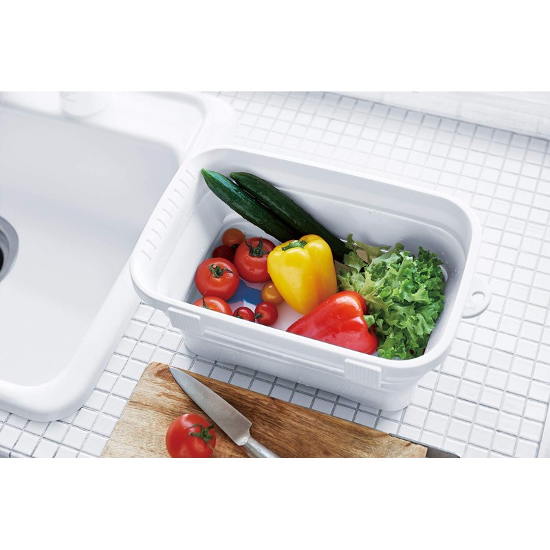 Isetou I-590 Folding Washtub, Kitchen Soft Tub, 2.6 gal (6.6