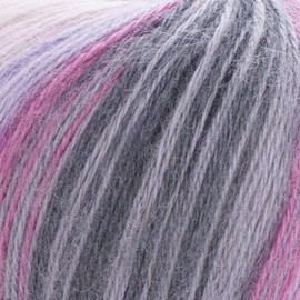 1 Skein YarnArt Angora Active Knitting Yarn, 25% Mohair 75% Acrylic, 100 g (3.5 oz), 500 m (546 yd), Yarn Weight 0: Lace, Variegated - 848