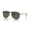 COACH Men's HC7164 Aviator Sunglasses, Antique Gold/Tokyo Tortoise/Green Solid, 59