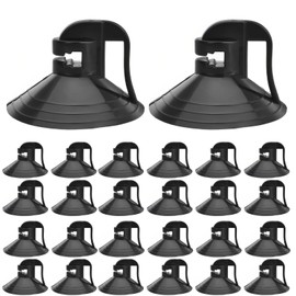 Sunshade 24Pcs Window Shades - Suction Cups for Car, Windshield, Kitchen, Bathroom (Black)