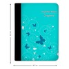 CreaDesign, Children's Certificate Folder with Name, Certificate Folder Butterfly Turquoise