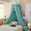 Dix-Rainbow Large Children Bed Canopy lake green Round Dome Girls
