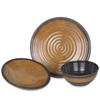 Camping Crockery Set 1 Person 3-Piece Melamine Picnic Crockery Set