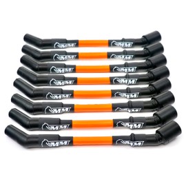 Michigan Motorsports 2014+ LT Spark Plug Wire Set 10mm Blue Performance Wires for Gen V LT1 LT4 L83 L86 L84 L87 L8T 5.3L 6.2L (Orange)