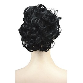 Lydell 6" Short Ponytail Hair Piece Wavy Claw Clip In/on Hairpiece Hair Extension (Jet Black)