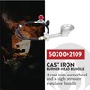 GasOne 50200+2109 High Pressure Cast-Iron Round Burner Head with Brass