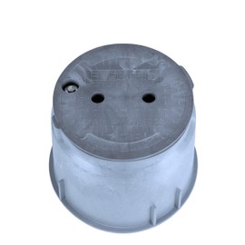 Adamax 910 Electrical Splice Box with 10-Inch Diameter, 1-Piece, Grey