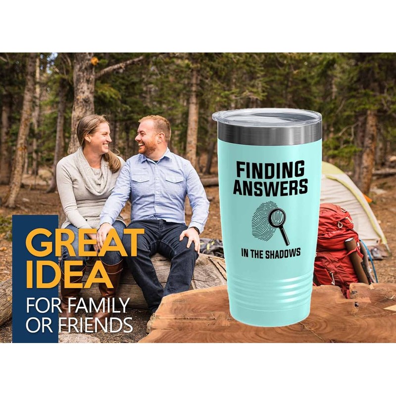 Detective Teal Edition Viking Tumbler 20oz - Finding answers in