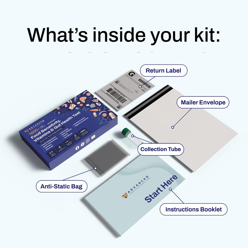 AFIL Upgraded 1000+ Foods, Drinks, Vitamins, Gut, at-Home Wellness Test