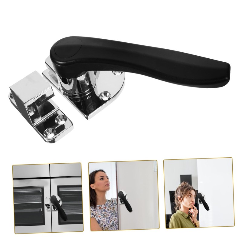 SHINEOFI 1 Set Heavy Duty Freezer Door Latch Handle Durable