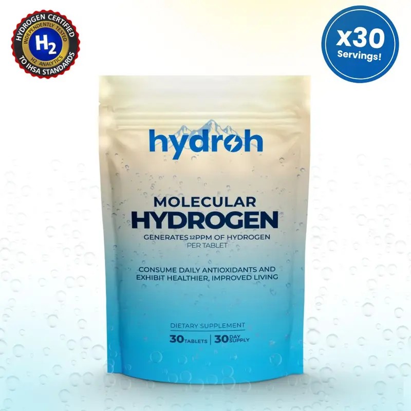 Molecular Hydrogen Tablets for Antioxidant Support & Deep Hydration |