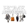 SirHoldeer Key Holder Home Sweet Home White with 10 Hooks,