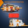 Nilight 2PCS 42LED Red Wireless Magnetic Strobe Lights Portable Warning