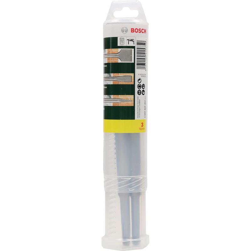 Bosch 2607019457 SDS Plus Chisel Set, Silver, 3 Count (Pack