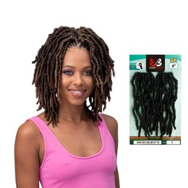 Bobbi Boss Crochet Braids African Roots Braid Collection 2X Nu Locs 8" (SINGLE, M1B/30)