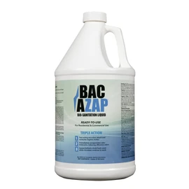 Nisus Bac-Azap Odor Eliminator, Ready-to-Use Bio-Sanitization Liquid, Neutralizes Organic Waste Odors, Safe for Plumbing, 1 Gallon