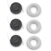 Yiekea 3-Pack Replacement Spool with Base Cover for Stihl Autocut