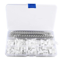 Gasea 560pcs 2.54mm Dupont Connector Housing Crimping Pins Male/Female Adapter Assortment Connector White