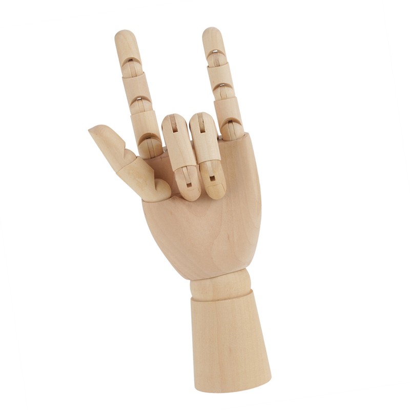 Women Hand Body Artist Model Jointed Articulated Wood Sculpture Mannequin