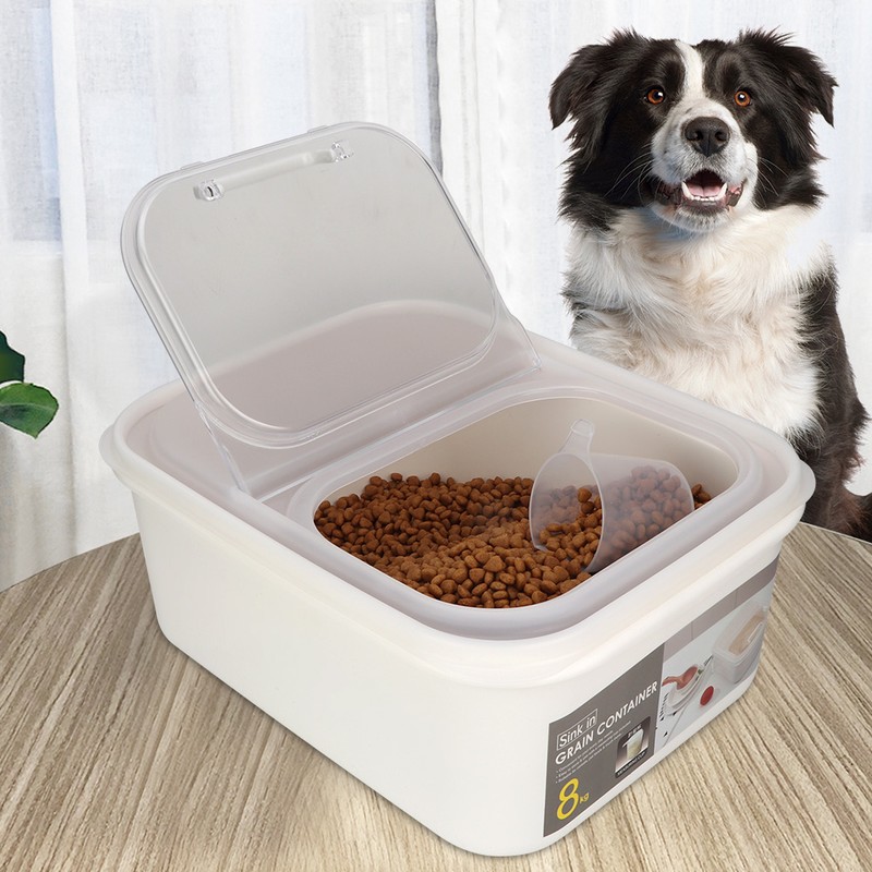 Large capacity Cat Dog Food Storage Box Container Bucket with