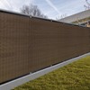 SUNNY GUARD Privacy Screen Fence 5' x 114' Brown Heavy