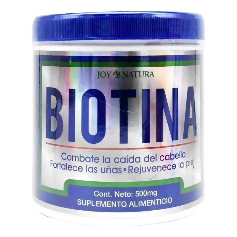 Biotina Polvo Para Uñas Y Piel Caida Cabello 500mg Joy