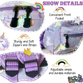Sanilinwild Cute Dreamy Kids School Bag -Children's Backpacks for Girls and Boys 3-10 Years, Preschool Kindergarten Backpacks, Cute Kids Girls' Backpacks (Purple Unicorn)
