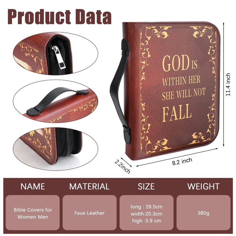 Bible Cover, Bible Covers Case for Women Men, Bible Case