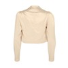 Bolerose formal satin long sleeve Bolero jacket - champagne, size: