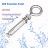SIAOKL 5/16" x 4-3/16" Shoulder Eyebolts, Heavy Duty 304 Stainless