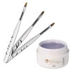 UV Versiegelungsgel, UV Gel 30ml inkl. 3 tlg Pinselset