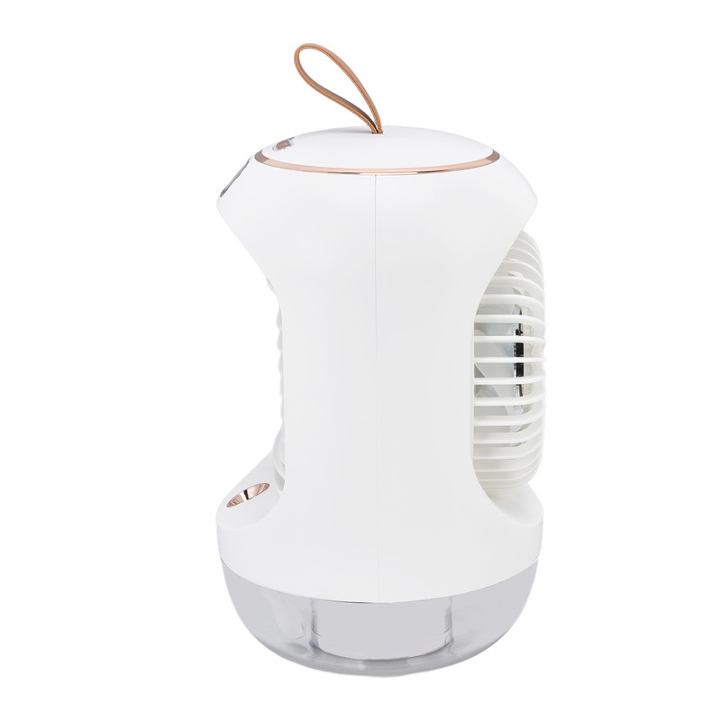 Mini Air Conditioner Humidifier Aromather 3 Gears 5 Blades USB