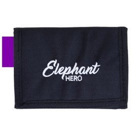 Elephant Children's Wallet Hero Signature Wallet Key Chain Wallet Girls Boys ID Cover Purse Student Purse, Tiff Purple 13020 Purple Black, Modern