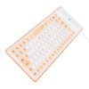 Silicone Keyboard Fully Sealed Design Lightweight Portable Silent Soft Comfortable