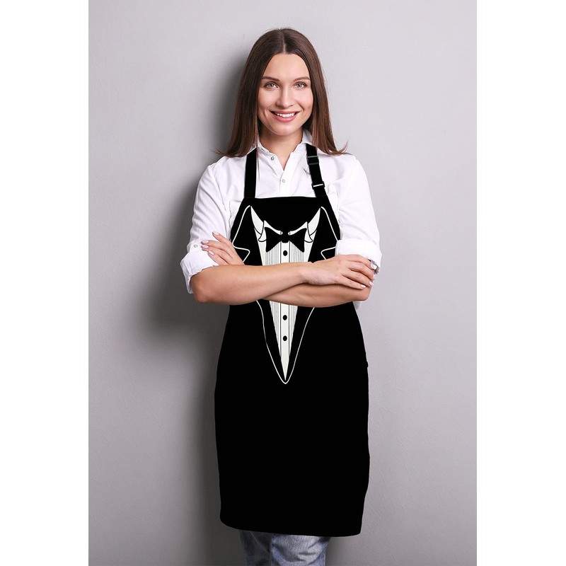 Lefolen Funny BBQ Apron Grilling Present - Novelty Fathers Day