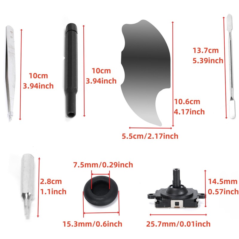 Ruimou 14Pcs Joystick Repair and Replacement Kit Compatible with Oculus