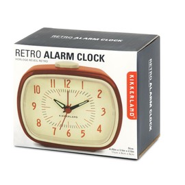 Kikkerland KKAC08-R-EU Retro-Wecker, Rot
