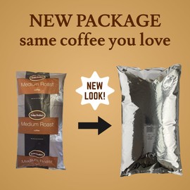 Farmer Brothers Ground Coffee, Medium Roast, Service Size Bag, Item 001271, 5 Pounds