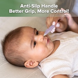 haakaa Baby Nose Cleaner & Ear Wax Removal Tool,The Unique Crocodile-Shaped Design,Baby Essentials - Lavender