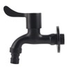 Black Wall Mounted Cold Water Faucet 304 Stainless Steel Outdoor