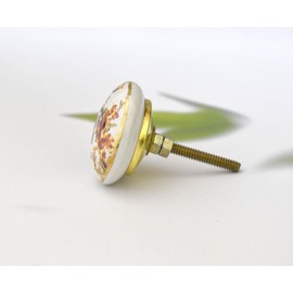 ARTISNO Printed Ceramic Knobs - Set of 10 Bird Print Ceramic Knobs for Kitchen Cabinet Drawer | Decorative Cupboard Door & Wardrobe Drawer Pulls Furniture Hardware Handle