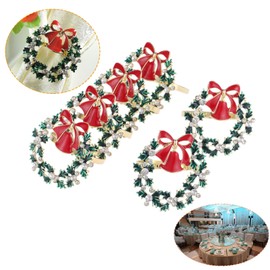 6Pcs Napkin Rings Christmas Napkin Ring Holders Reindeer Napkin Buckle for Holiday Dinners Parties, Wedding Adornment, Table Decoration Accessories