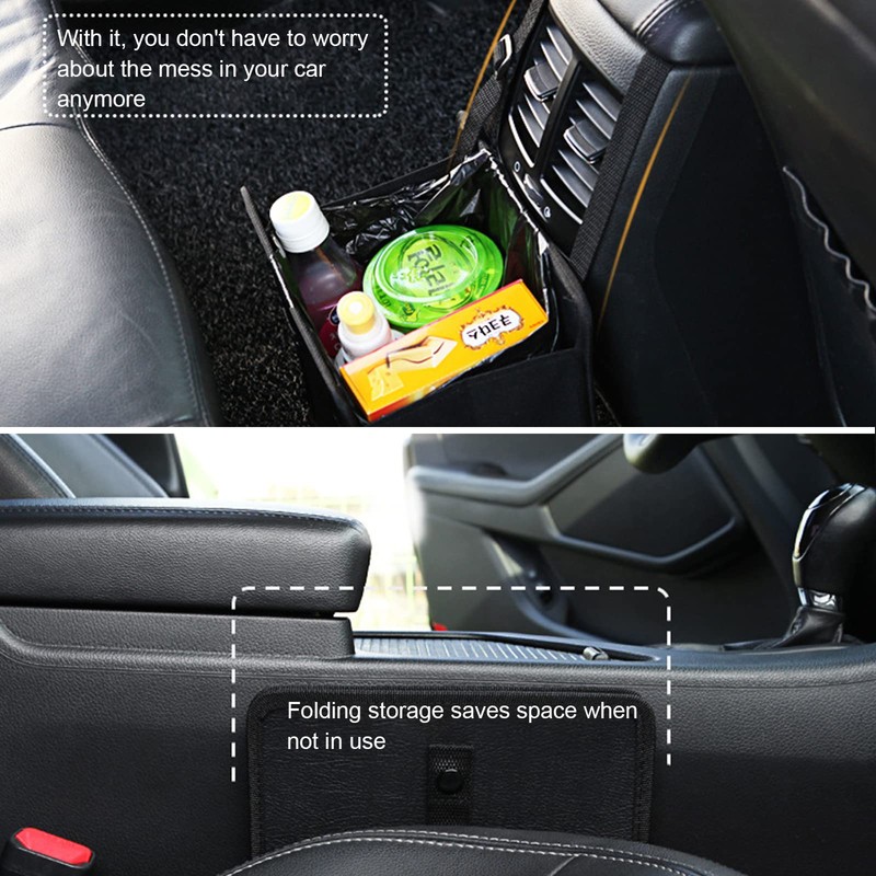 Miytsya Hanging Car Trash Bag Can Premium Waterproof Litter Garbage