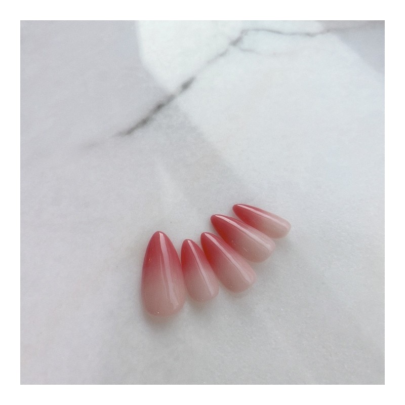 Flower Water GrasHandmade Nail Tips - Square / 꽃물그라수제네일팁 -
