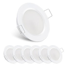 acegoo RV 2.75" Recessed LED Ceiling Light 12V Ultra-Thin Puck Light, Dimmable RV Lights Interior for Camper Van Truck Motorhome Boat Sailboat Roof Under Cabinet Lighting, 6 Pack (White,Warm White)