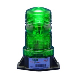 B6L4PT GREEN 12-80V DC 3W LED 1/2" NPT PIPE MOUNT EMERGENCY WARNING LIGHT BEACON STROBE EFFECT 12V 24V 36V 48V 64V 72V